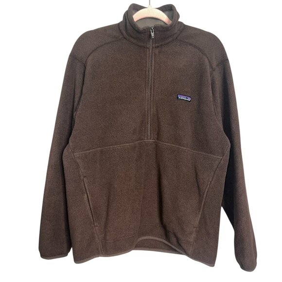 Patagonia Brown Quarter-Zip Fleece Sweatshirt - Picture 2 of 5